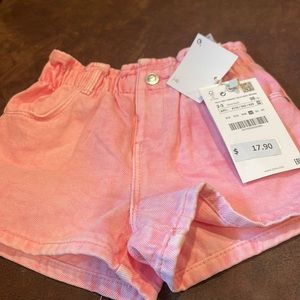 Zara girls shorts size 2-3 years elastic waist 4 pockets